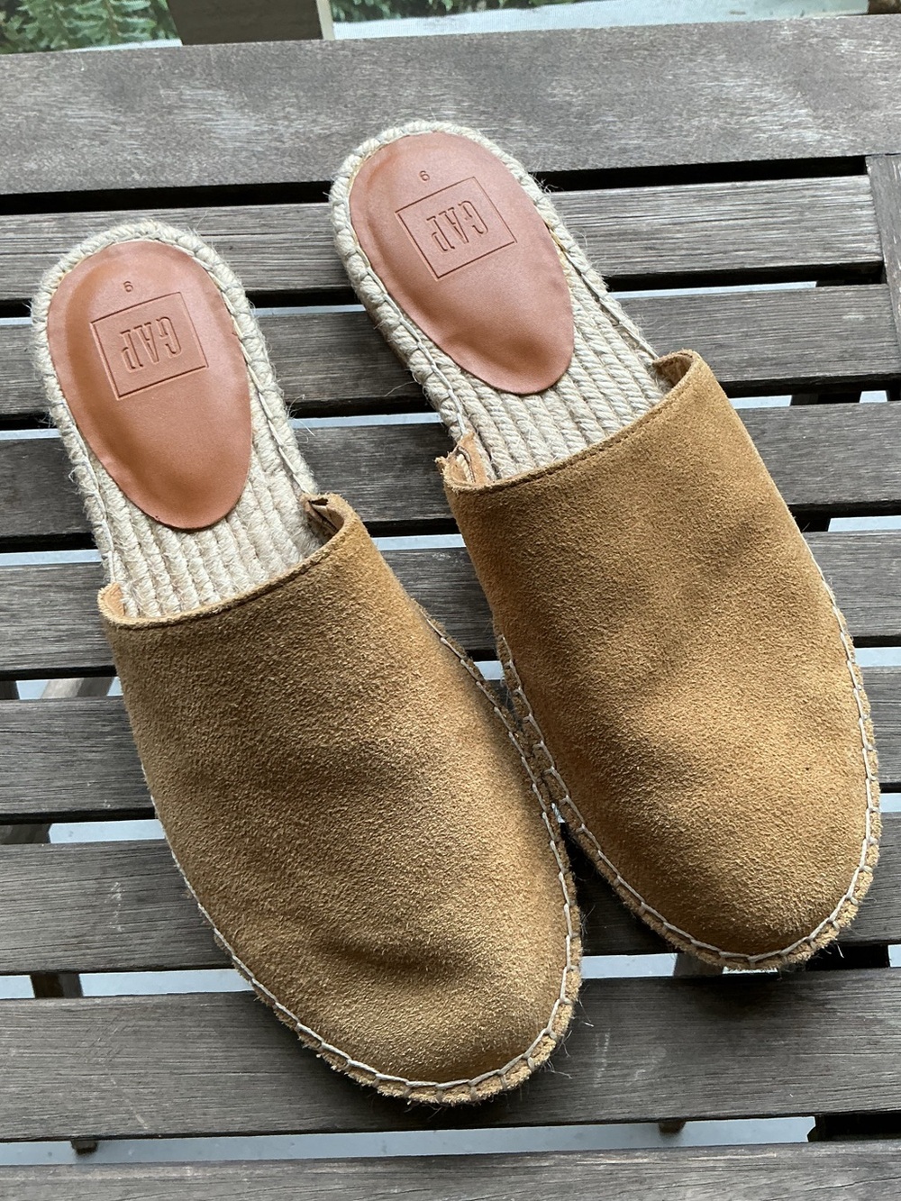 GAP Tan Suede Espadrille Slip-Ons